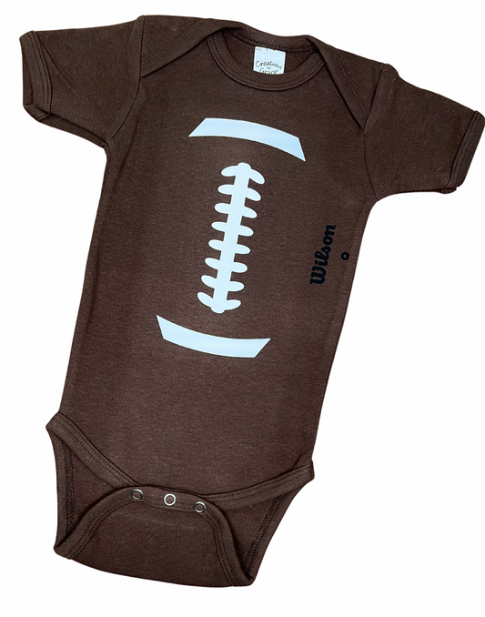 Baby football snap shirt or T-shirt toddlers
