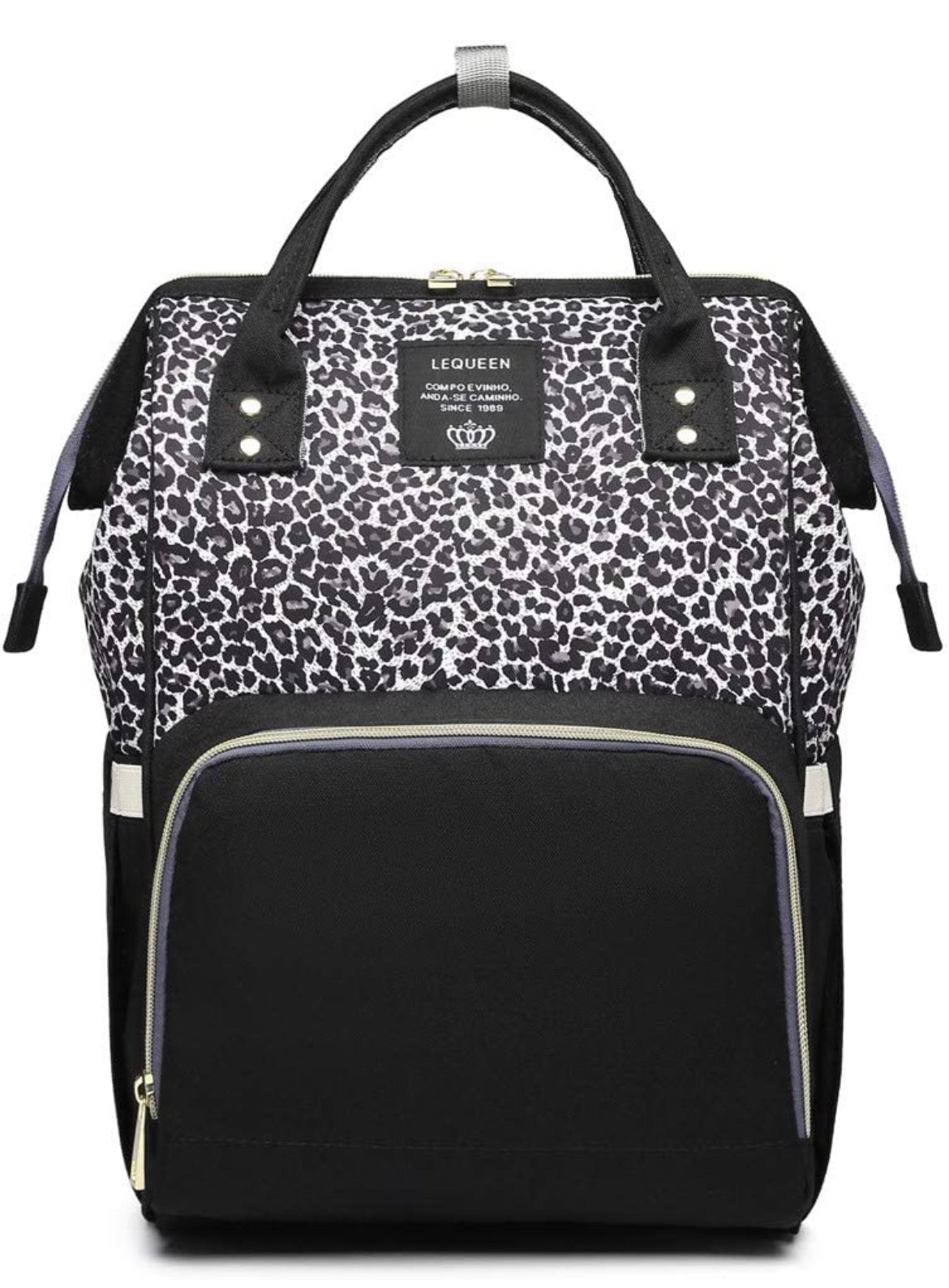 Cheetah diaper bag custom embroidery with name or monogram