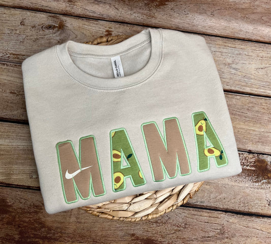 Mama appliqué with baby clothes, completely customizable BELLA CANVAS