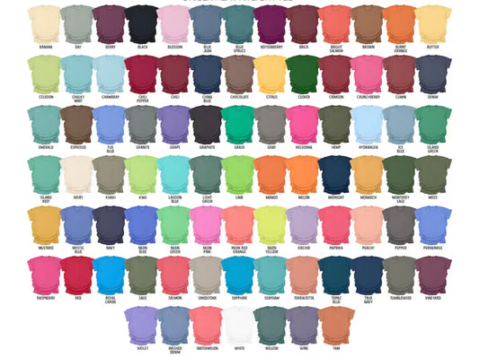 Custom embroidered photo on T-shirt COMFORT COLOR