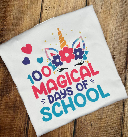 Unicorn 100 days of school T-shirt