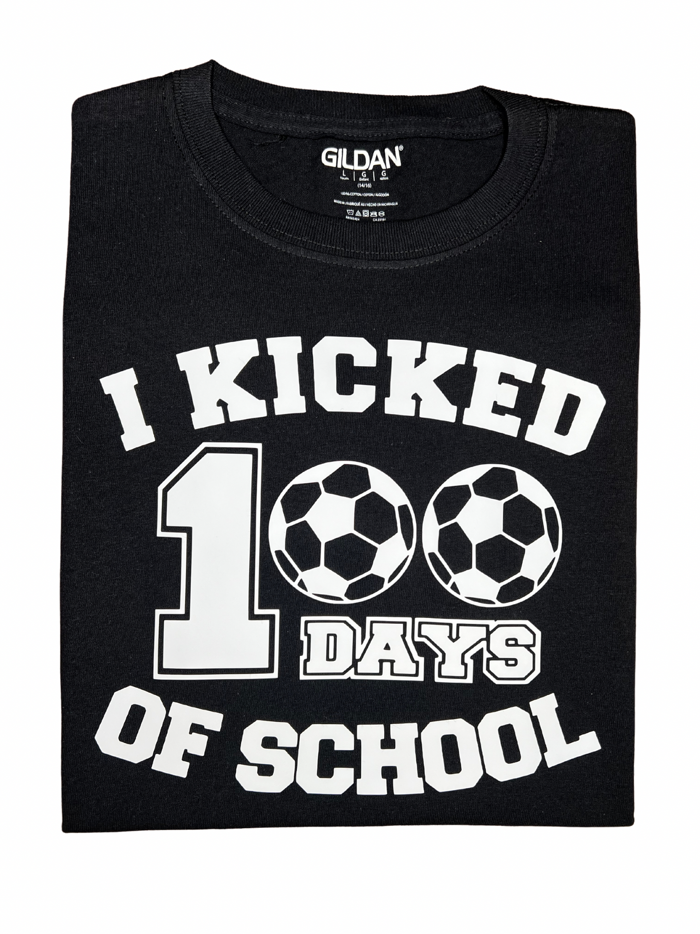 Sports I kicked 100 days of school T-shirt