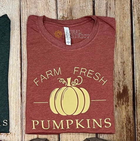 Farm fresh pumpkins heather orange T-shirt